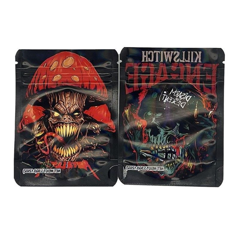 3.5g Pop Culture Mylar Weed Bags — Cartoon & Retro Style